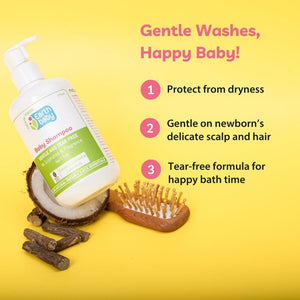 Earthbaby Baby Shampoo with 96.19% Natural Origin (275ml) - The Mom Store