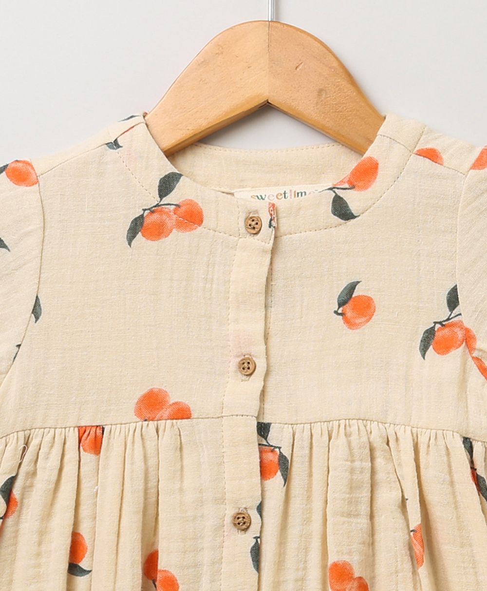 Sweetlime By AS All-over Peach Printed Co-ord Set.