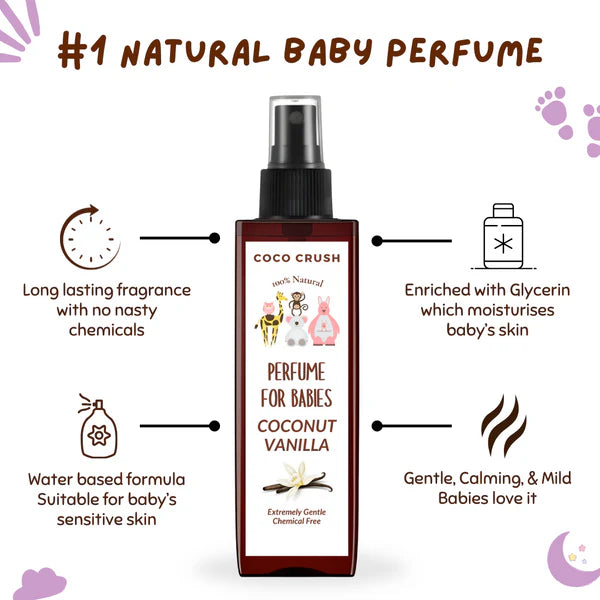 Coco Crush Natural Vanila Perfume for Babies - 100ML