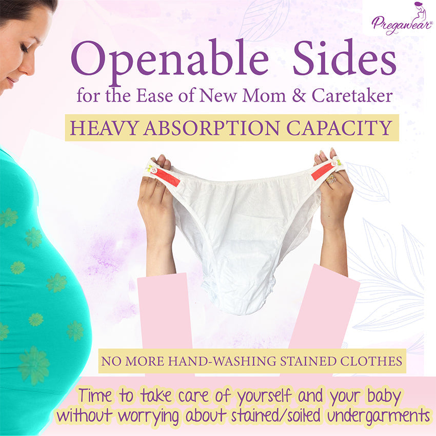 Pregawear Maternity Panty C Section Heavy Flow Postpartum Overnight Care