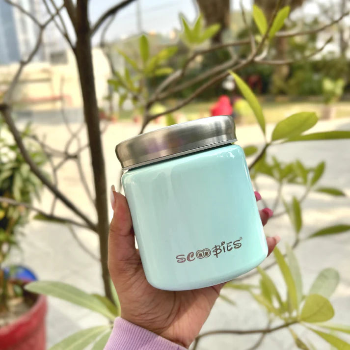 Scoobies Foodielicious Insulated Food Container- For Nutritious Bites (Blue)