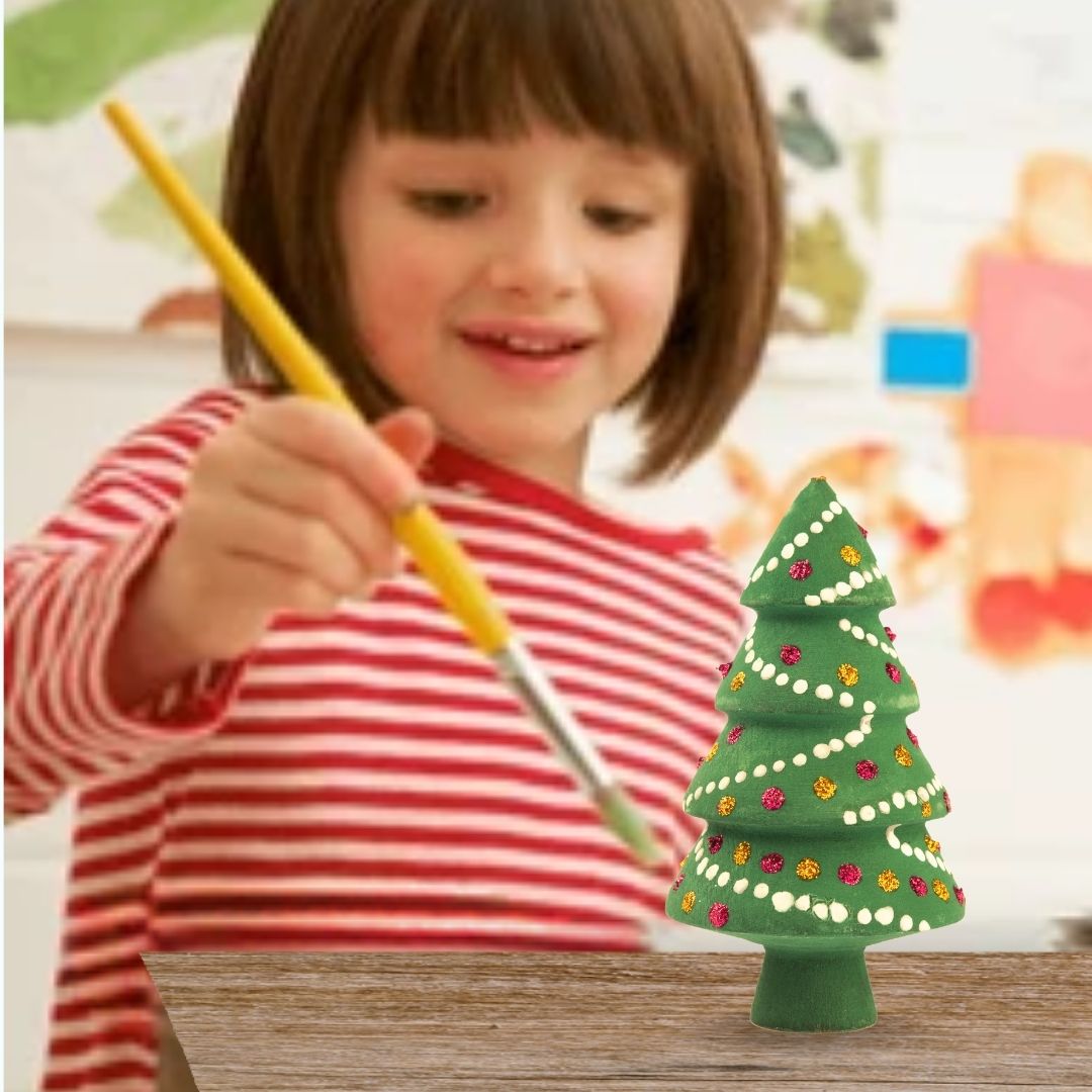 Cots and Cuddles Wooden Diy Christmas Tree for Kids Age 3+