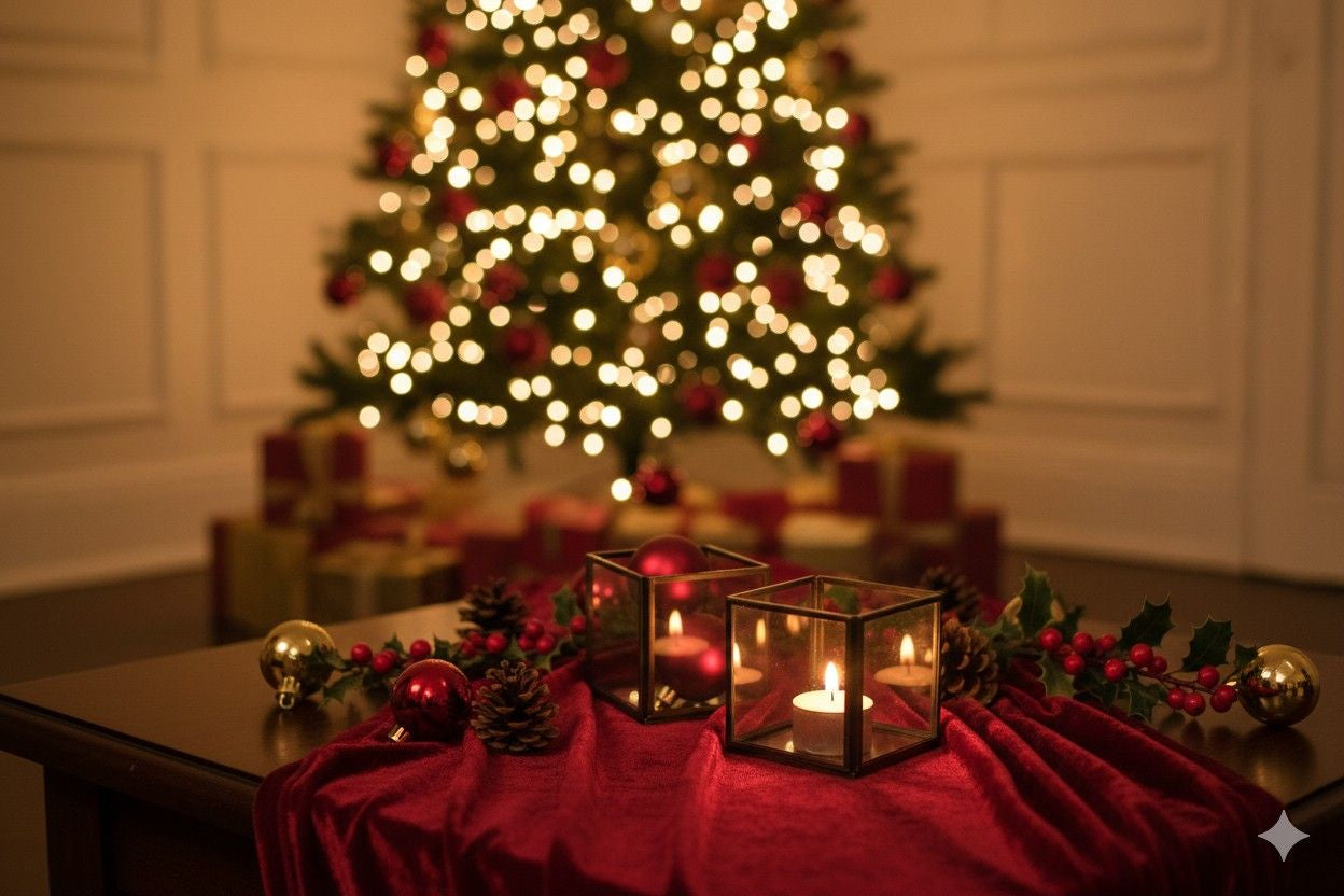 Swen LUCIAN, geometric cube tea light candle holder by SWEN