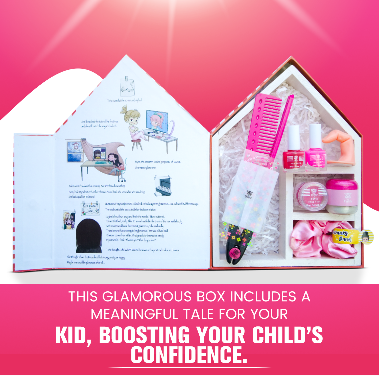 TWOO 8 in 1 Wise Box Beauty Kit for Girls: The Glamorous Wise Box