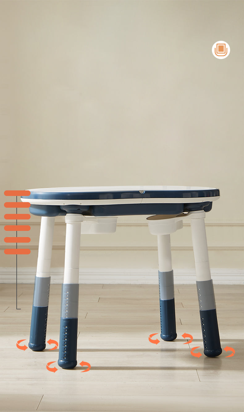 OPlus Blocks cum Sensory Table with chair - Blue color