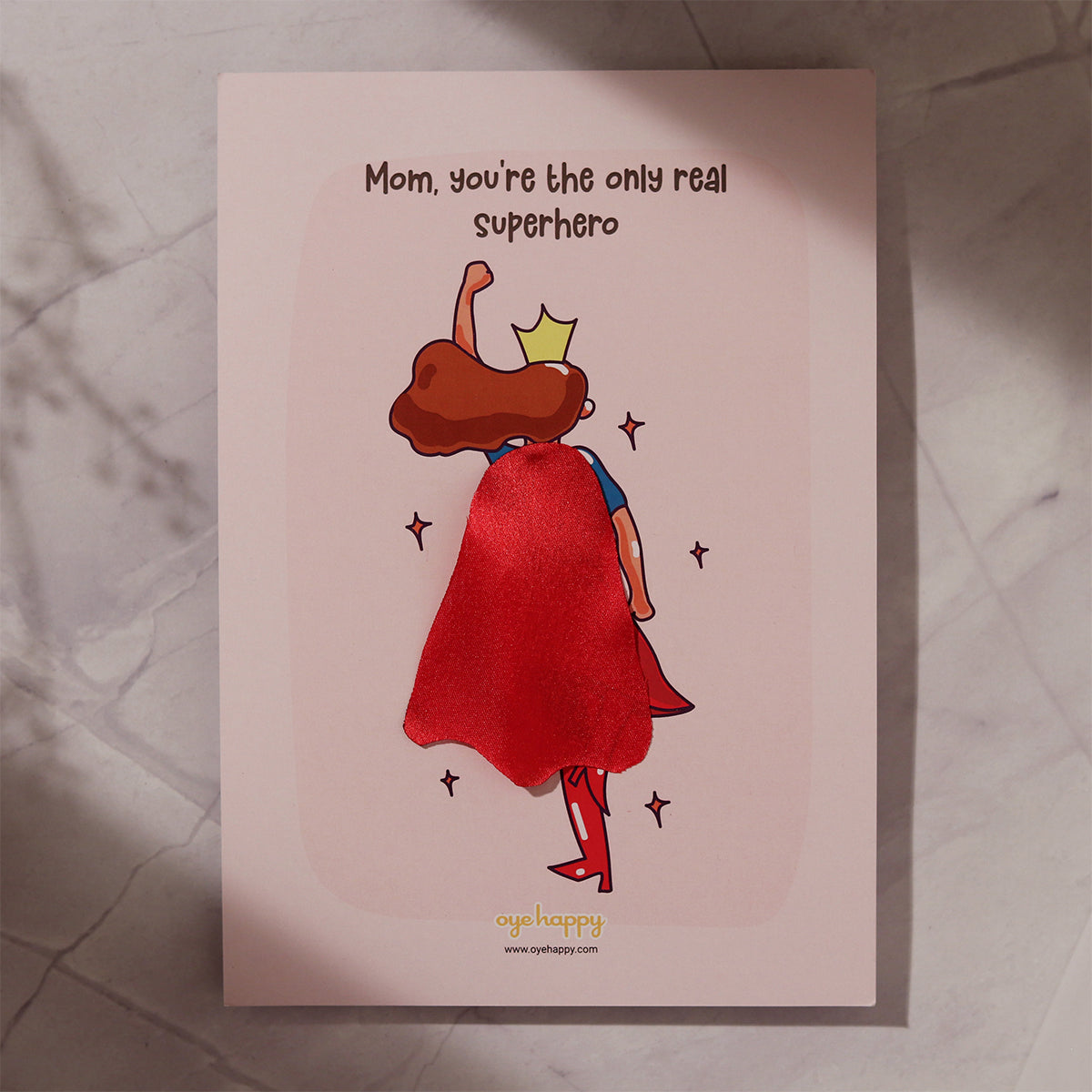 Oye Happy Supermom Cape Greeting Card – Mother's Day Edition