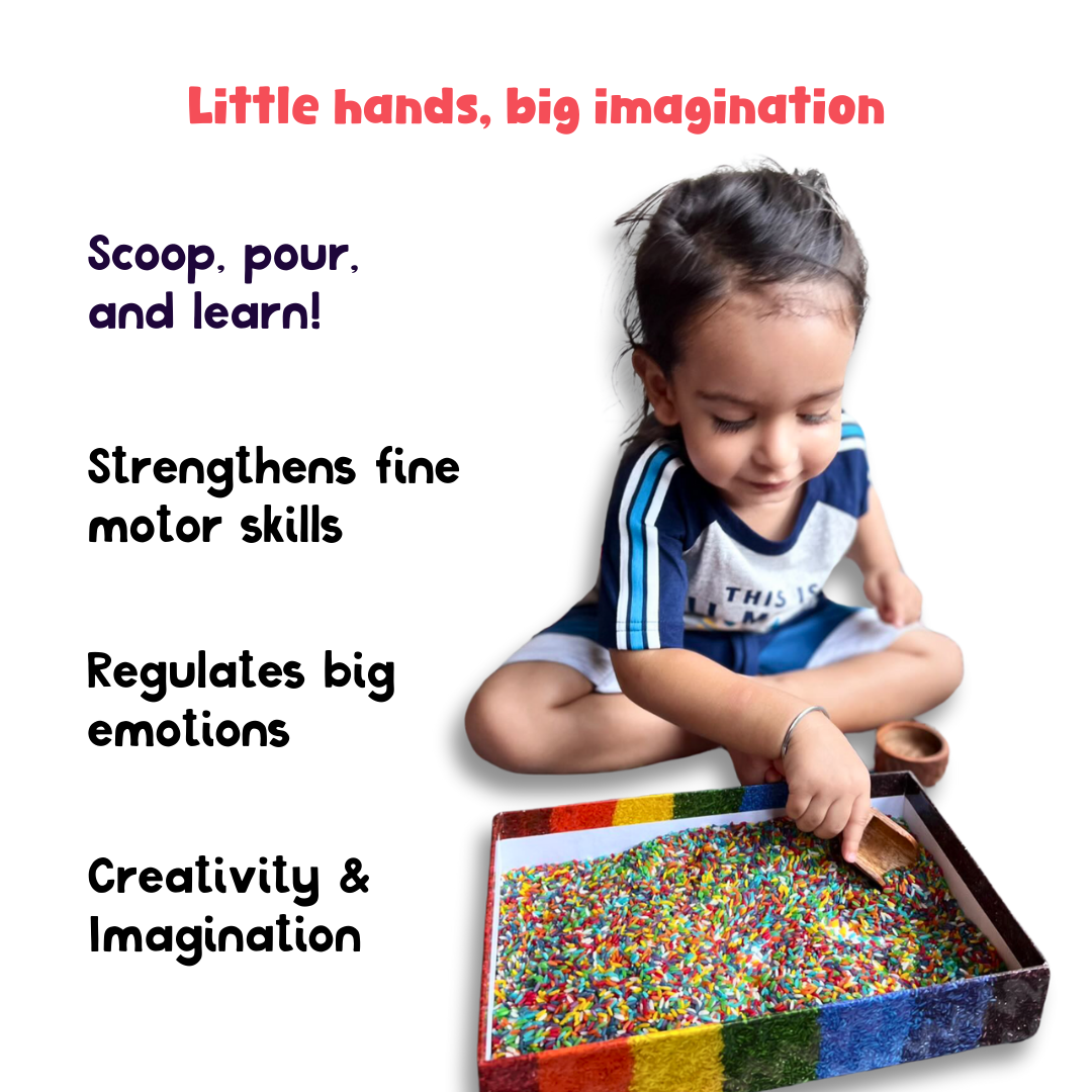 LattooLand Sensory Rainbow Rice Kit - Multicolour