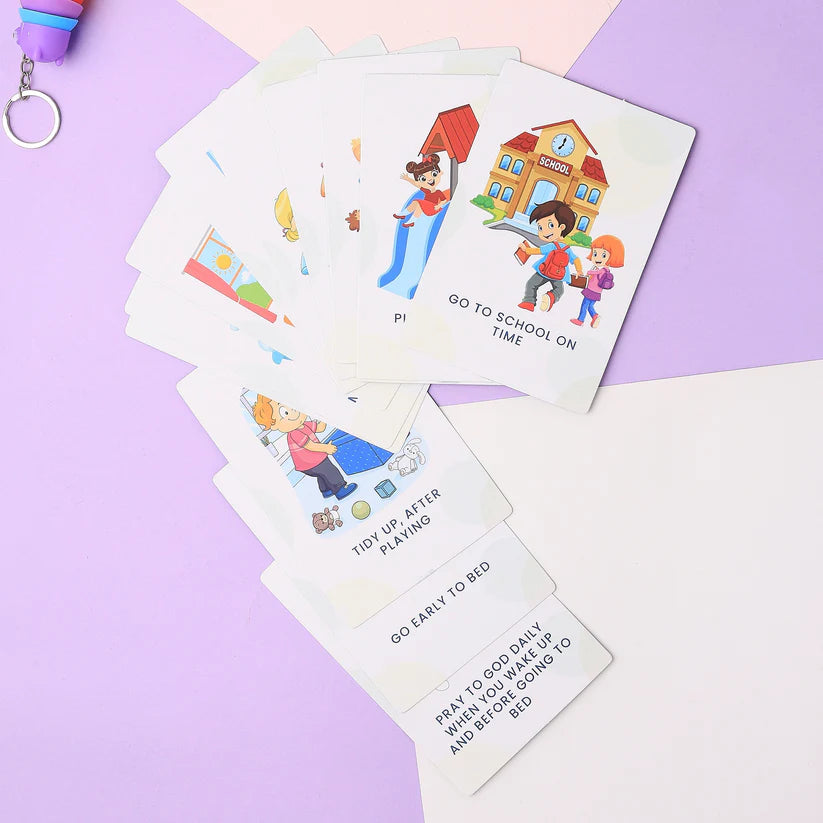 PiK A BOO Good Habits Flash Cards | Early Learning for Toddlers & Kids