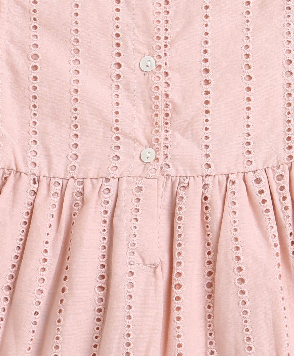 Sweetlime By AS Pastel Pink Schiffly Dress.