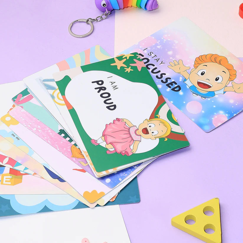 PiK A BOO Positive Affirmations Flash Cards | Early Learning for Kids