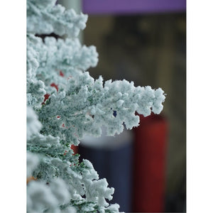 5 feet Snowy Large Leaves Artificial Christmas Tree Christmas Décor - Christmas
