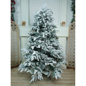 5 feet Snowy Large Leaves Artificial Christmas Tree Christmas Décor - Christmas