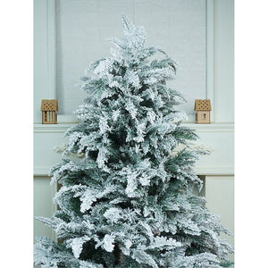 5 feet Snowy Large Leaves Artificial Christmas Tree Christmas Décor - Christmas