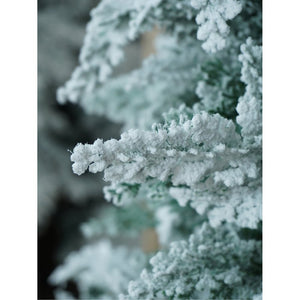 5 feet Snowy Large Leaves Artificial Christmas Tree Christmas Décor - Christmas