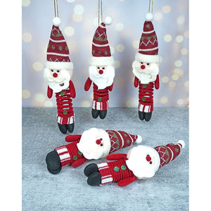 5 pcs combo set of Santa christmas Tree ornament and Christmas Décor - XMAS TREE ORNAMENTS