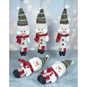 5 pcs combo set of Snowman christmas Tree ornament and Christmas Décor - XMAS TREE ORNAMENTS