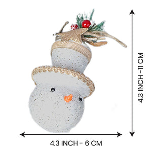 5 pcs Glitter Jute themed Christmas Tree Ornaments - XMAS TREE ORNAMENTS