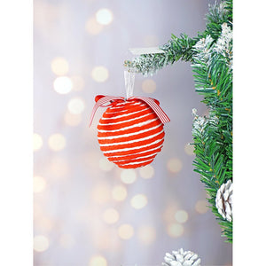 5 pcs Red Candyland themed big size Christmas Tree Ornaments - XMAS TREE ORNAMENTS