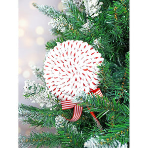 5 pcs Red Candyland themed big size Christmas Tree Ornaments - XMAS TREE ORNAMENTS