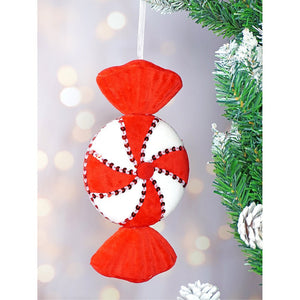 5 pcs Red Candyland themed big size Christmas Tree Ornaments - XMAS TREE ORNAMENTS