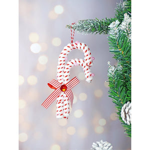 5 pcs Red Candyland themed big size Christmas Tree Ornaments - XMAS TREE ORNAMENTS