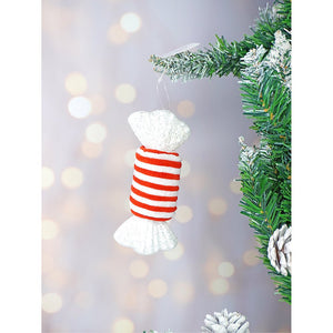 5 pcs Red Candyland themed big size Christmas Tree Ornaments - XMAS TREE ORNAMENTS