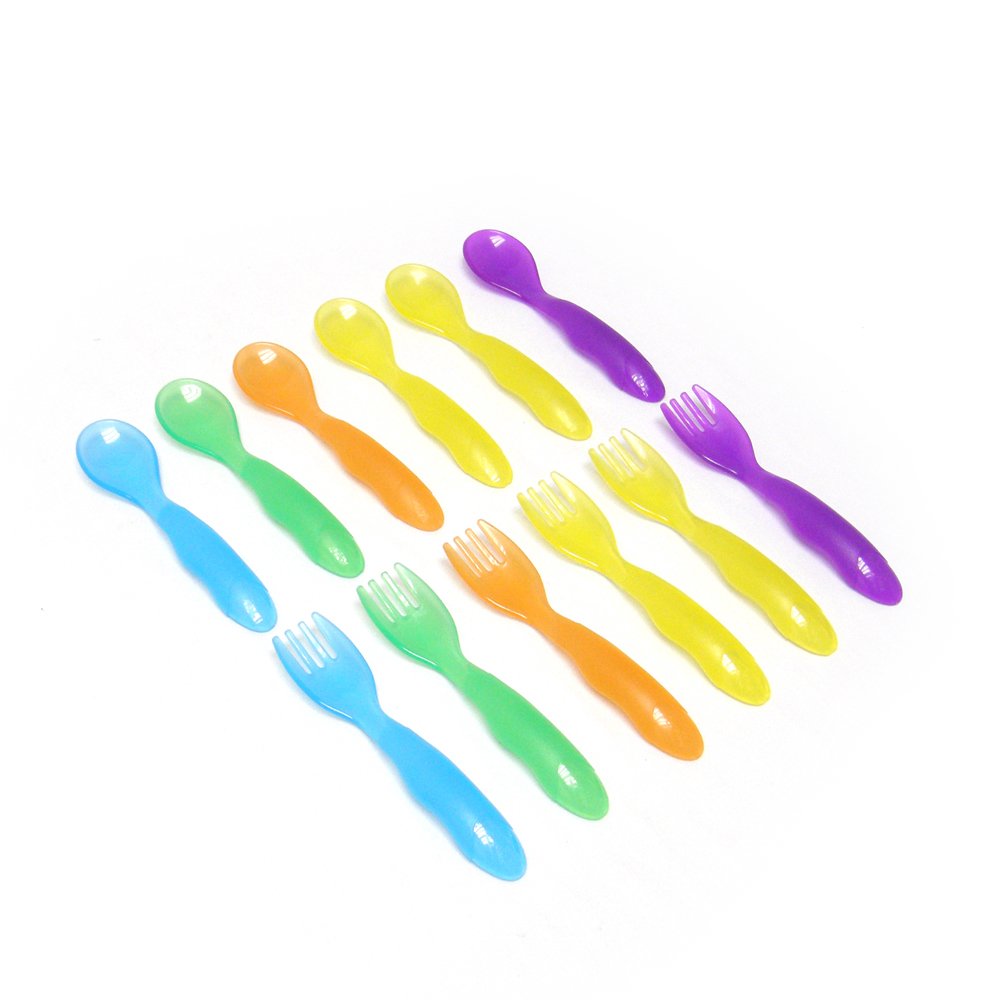 The First Years Weaning Sava Cutlery 12 Pieces (9 To 24 Months) Multicolor