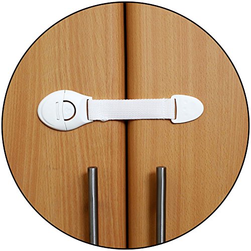 Safe-O-Kid- One Side Open Long Multi-Purpose Child Safety Lock- White