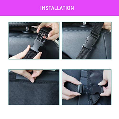 Safe-O-Kid, Kick Mat for Car Seat Protector- Black (Pack of 1)