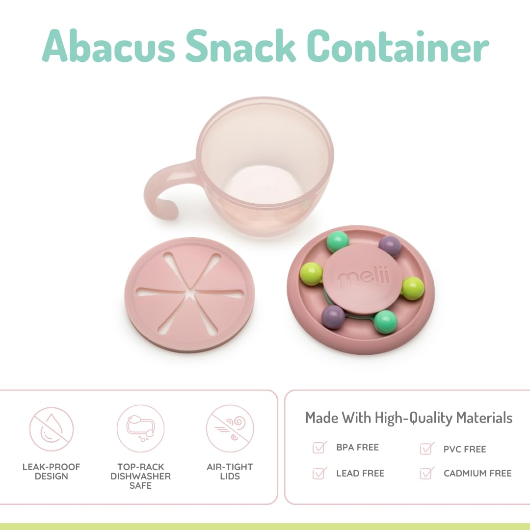 Melii Snack Container Abacus- Pink