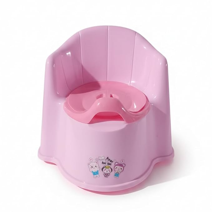 Safe-O-Kid 2-in-1 Pink Potty Training Chair for Babies with Backrest