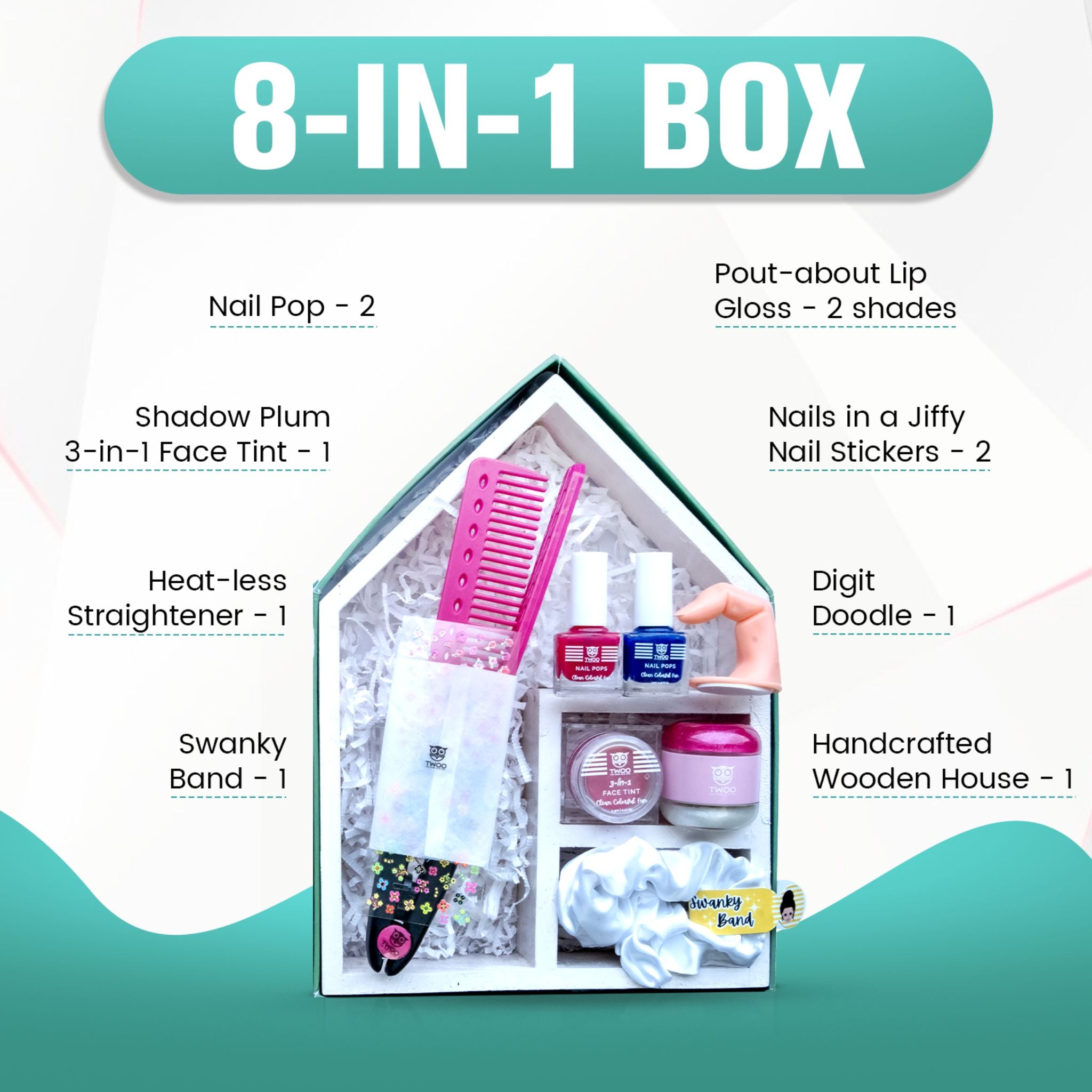 TWOO 8 in 1 Wise Box Beauty Kit for Girls: The Dauntless Wise Box