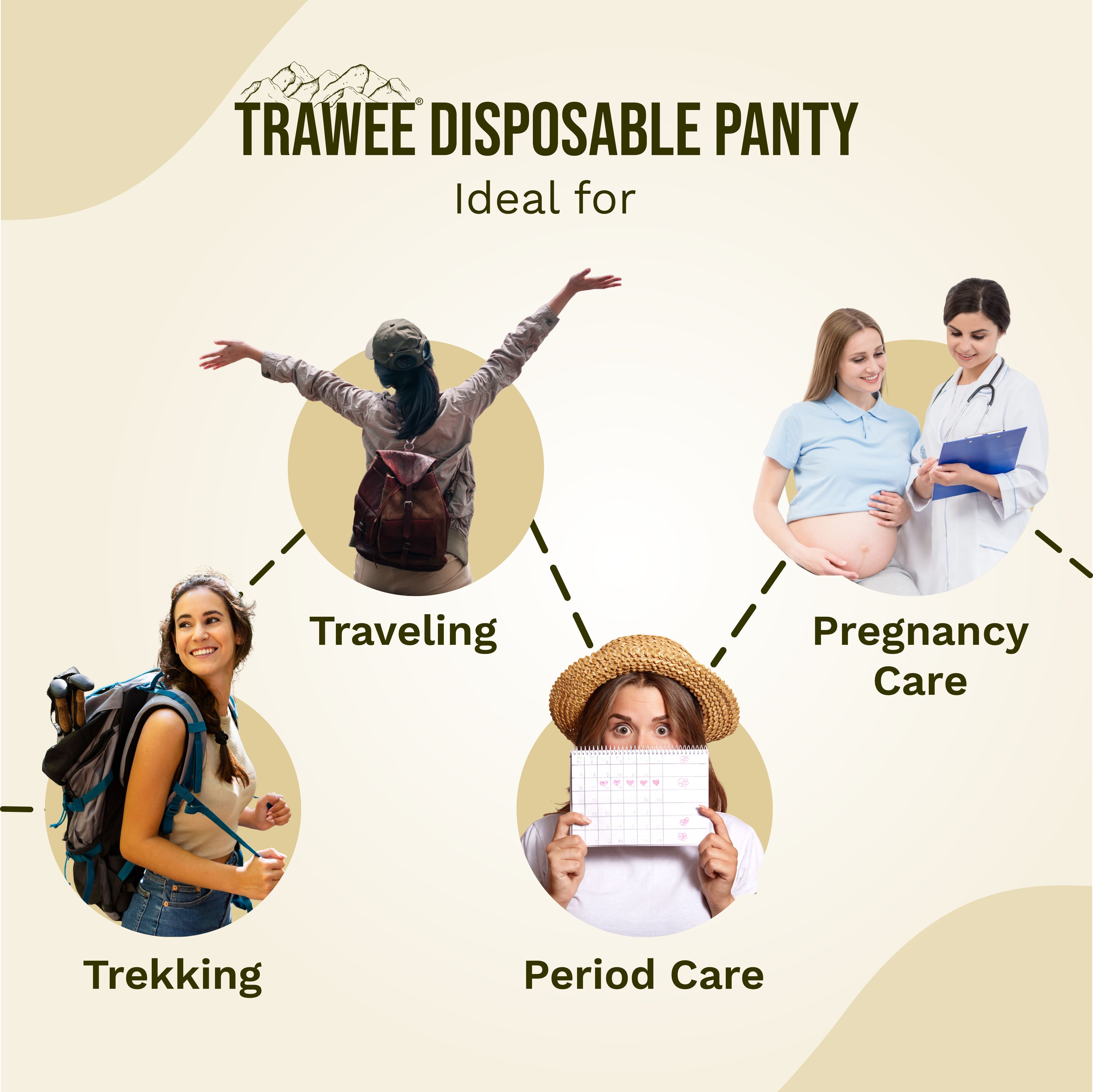 Trawee Disposable Women Panty with Free Boxer