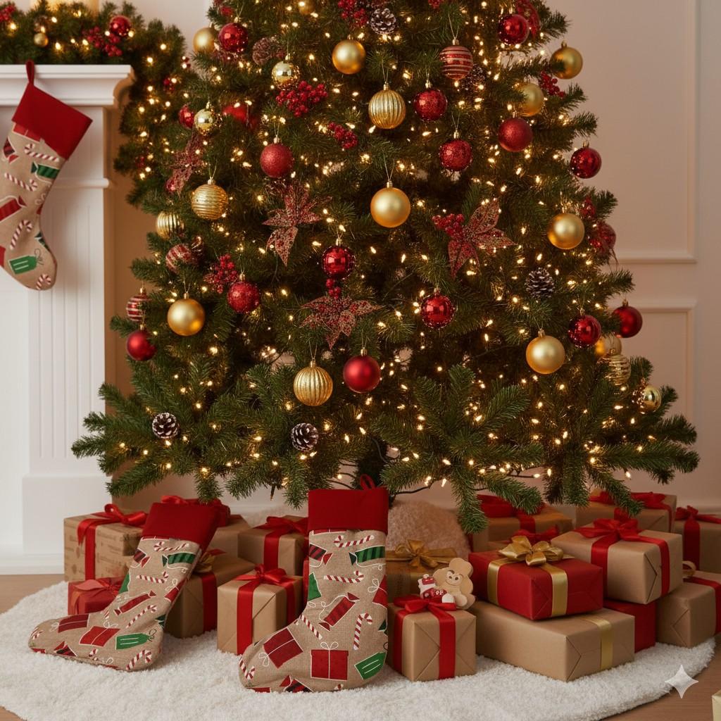 Swen NORAH, pack of two premium Christmas stockings by SWEN