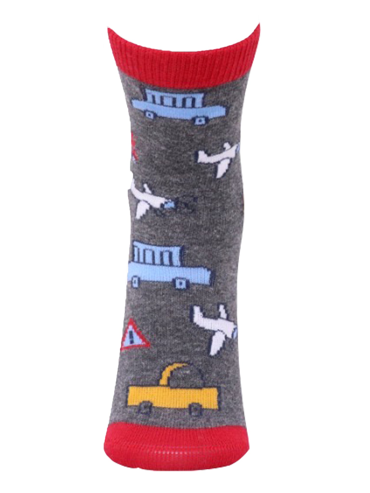 Combo Of 2 Kids Ankle Length Socks::Fly High: Grey,Ash