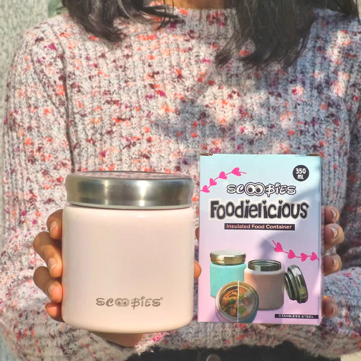 Scoobies Foodielicious Insulated Food Container - For Nutritious Bites (Pink)