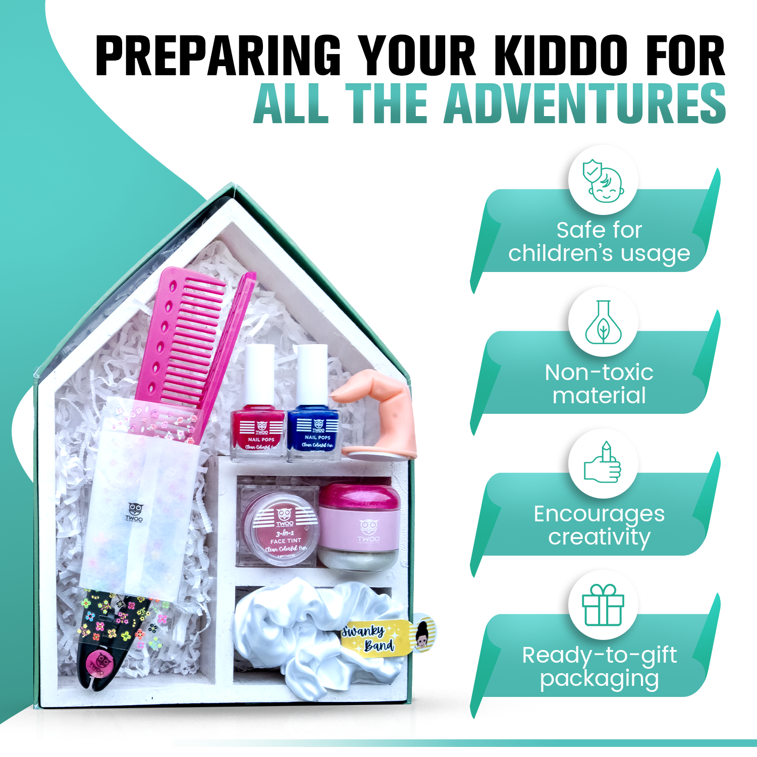 TWOO 8 in 1 Wise Box Beauty Kit for Girls: The Dauntless Wise Box