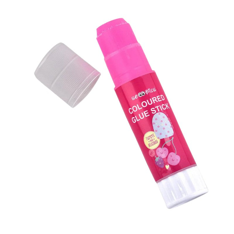 Scoobies Coloured Glue Stick (Pink)