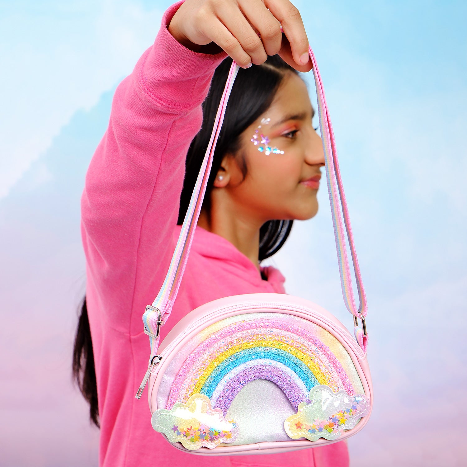 Whimsy Beauty Rainbow Sling Bag Beauty Kit for Kids & Teens - Pack of 7