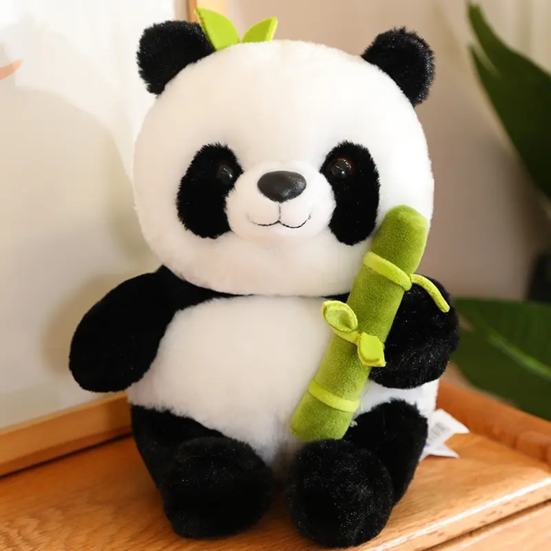 CuddleNest Bamboo Panda Soft Toy 25 cm | Adorable Plush Panda for Kids, Girls & Boys