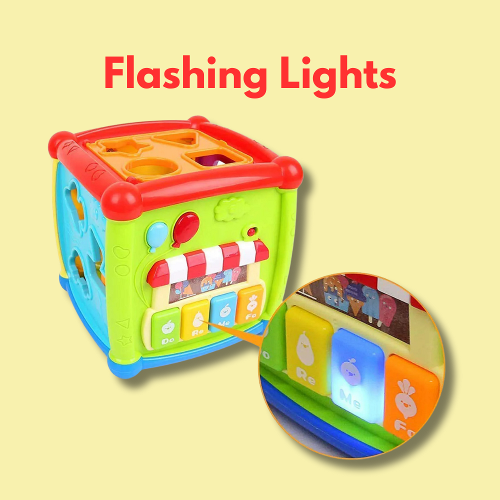 6-in-1 Learning Activity Cube Early Education Toy