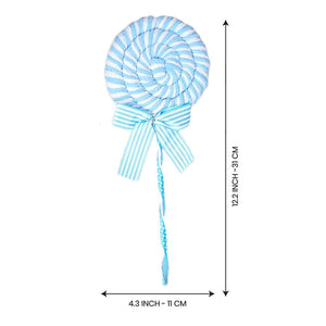 6 pcs Pastel Blue double Candy land themed Christmas Tree Ornaments - XMAS TREE ORNAMENTS