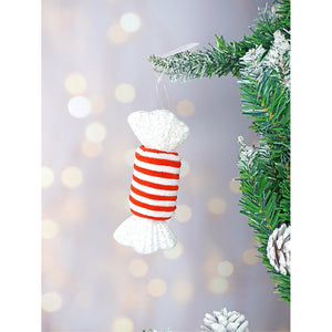 6 pcs Trio Candyland themed Christmas Tree Ornaments - XMAS TREE ORNAMENTS