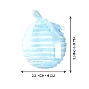 6 pcs Trio Pastel Blue Candy land themed Christmas Tree Ornaments - XMAS TREE ORNAMENTS