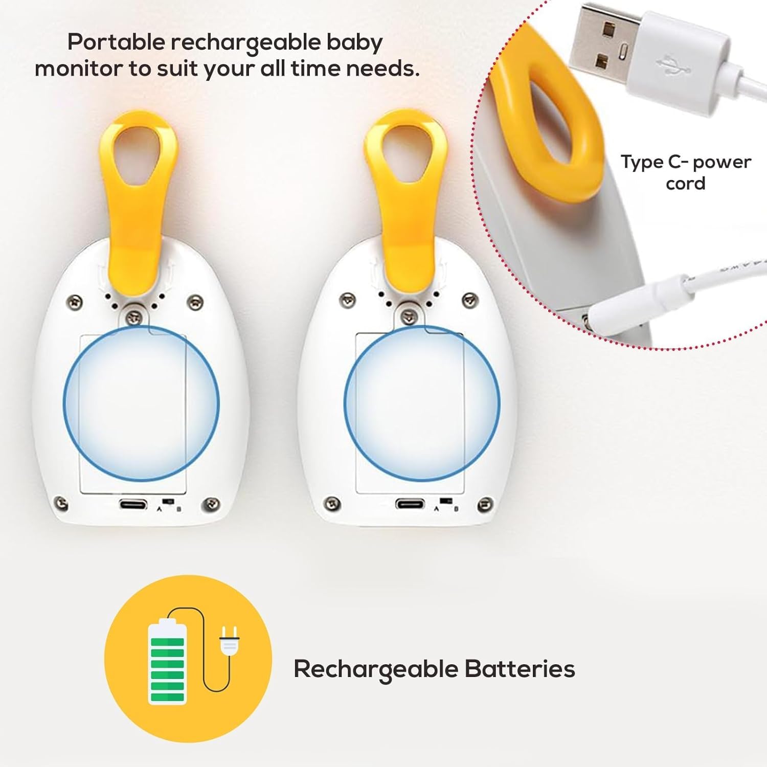 Safe-O-Kid Sentin Baby Audio Monitor - White