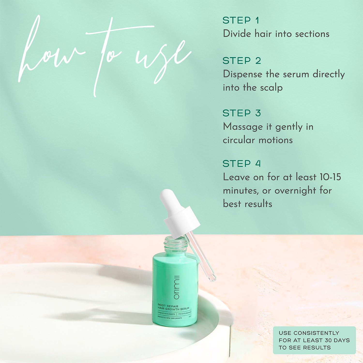 Orimii Hair Serum: Redensyl for Growth, Non-Sticky, Pregnancy Safe & Mom Approved