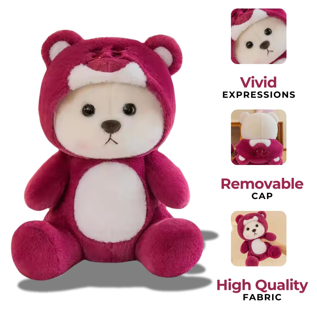 CuddleNest Teddy Bear with Cap- Adorable, Soft & Cuddly Teddy Bear Toy