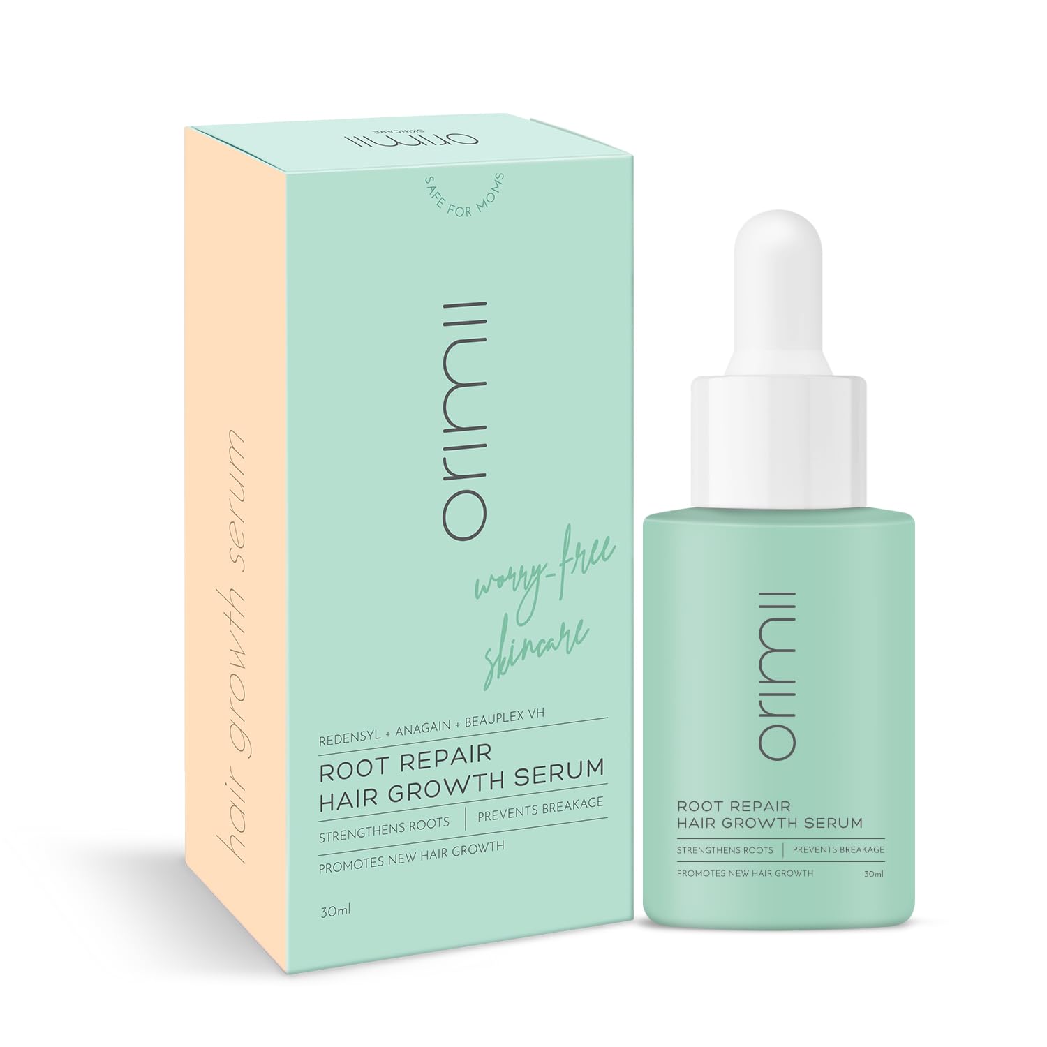 Orimii Hair Serum: Redensyl for Growth, Non-Sticky, Pregnancy Safe & Mom Approved
