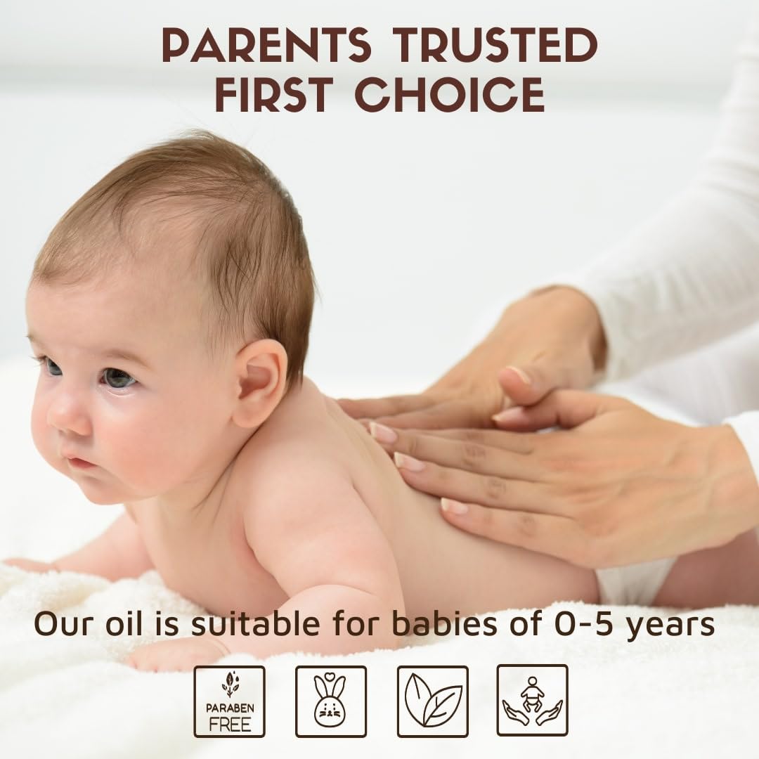 Coco Crush Cold Pressed Almond & Mustard Oil Combo for Babies