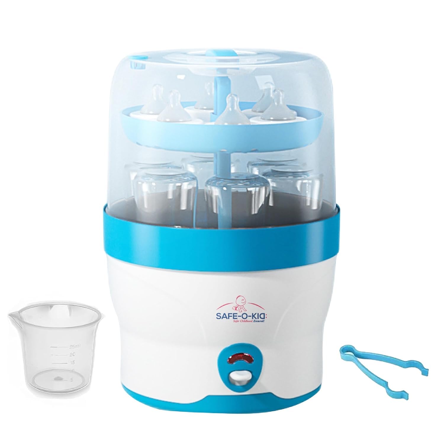 Safe-O-Kid® 6 Bottles Advanced Sterilizer for Feeding Bottles- Large Capacity